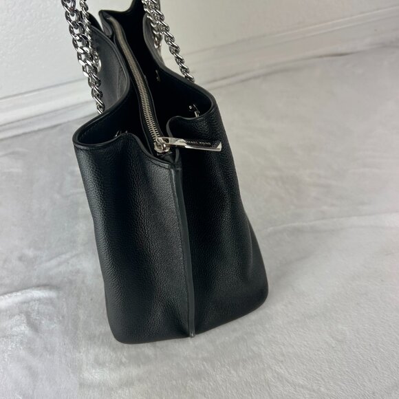 MICHAEL KORS Teagan Large Pebbled Leather Satchel Shoulder Bag - Picture 6 of 10